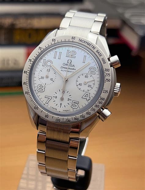 omega speedmaster reduced mother of pearl|omega speedmaster number 1.